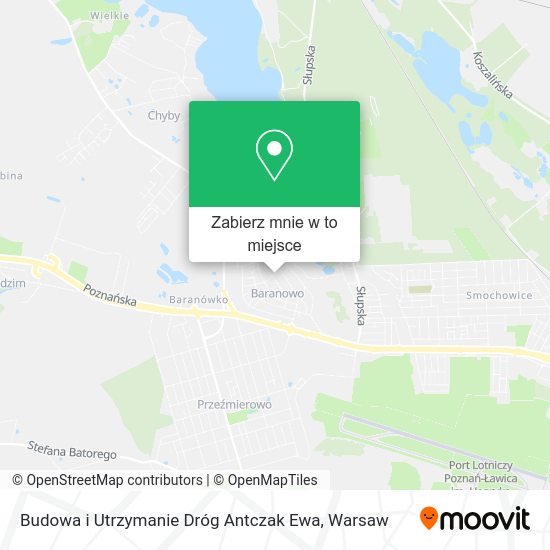 Mapa Budowa i Utrzymanie Dróg Antczak Ewa