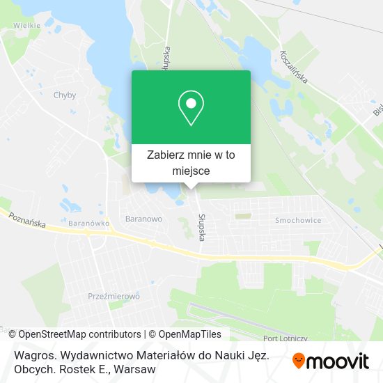 Mapa Wagros. Wydawnictwo Materiałów do Nauki Jęz. Obcych. Rostek E.