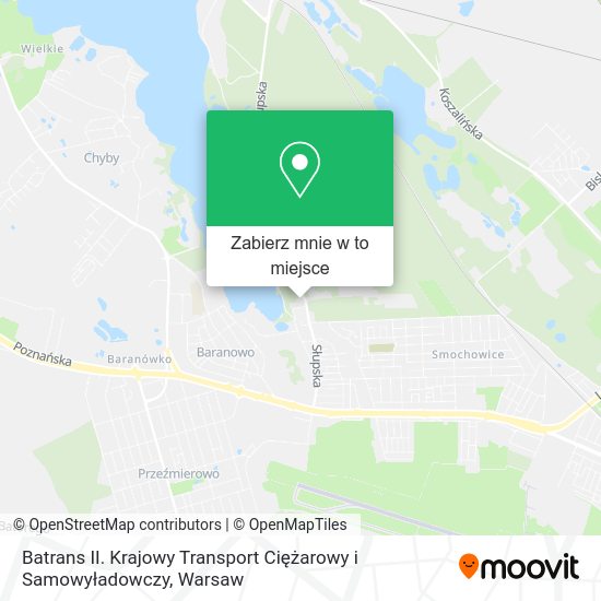 Mapa Batrans II. Krajowy Transport Ciężarowy i Samowyładowczy