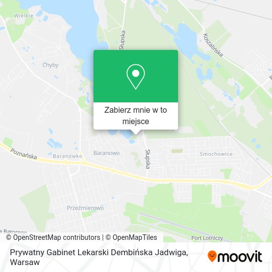 Mapa Prywatny Gabinet Lekarski Dembińska Jadwiga