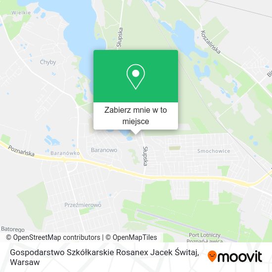 Mapa Gospodarstwo Szkółkarskie Rosanex Jacek Świtaj