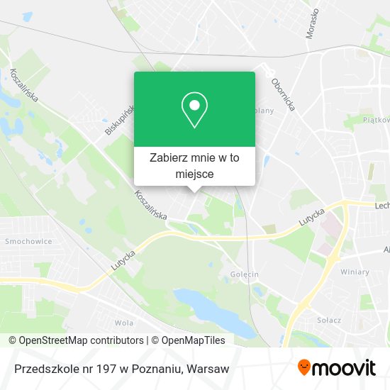 Mapa Przedszkole nr 197 w Poznaniu