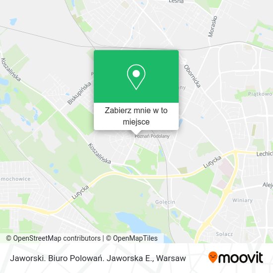 Mapa Jaworski. Biuro Polowań. Jaworska E.