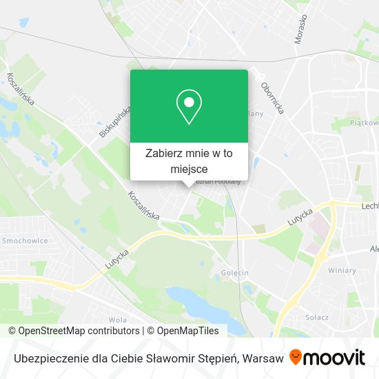 Mapa Ubezpieczenie dla Ciebie Sławomir Stępień