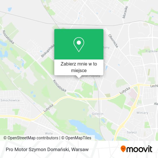 Mapa Pro Motor Szymon Domański