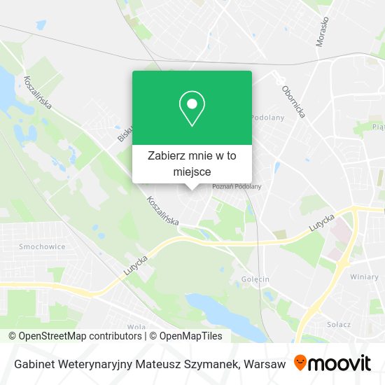 Mapa Gabinet Weterynaryjny Mateusz Szymanek