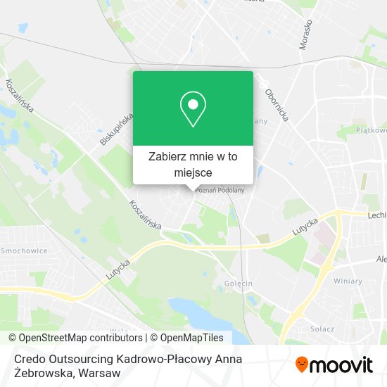 Mapa Credo Outsourcing Kadrowo-Płacowy Anna Żebrowska