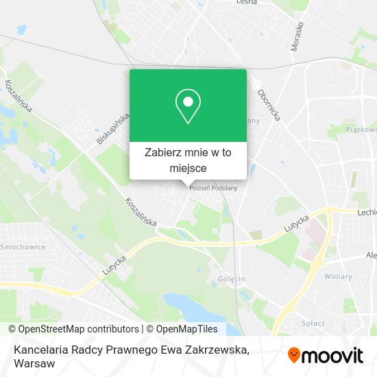 Mapa Kancelaria Radcy Prawnego Ewa Zakrzewska