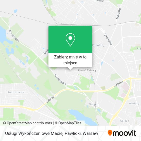 Mapa Usługi Wykończeniowe Maciej Pawlicki