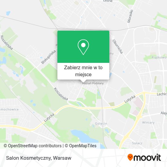 Mapa Salon Kosmetyczny