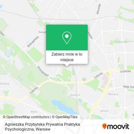 Mapa Agnieszka Przybylska Prywatna Praktyka Psychologiczna