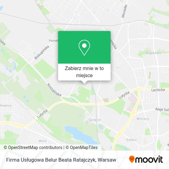 Mapa Firma Usługowa Belur Beata Ratajczyk