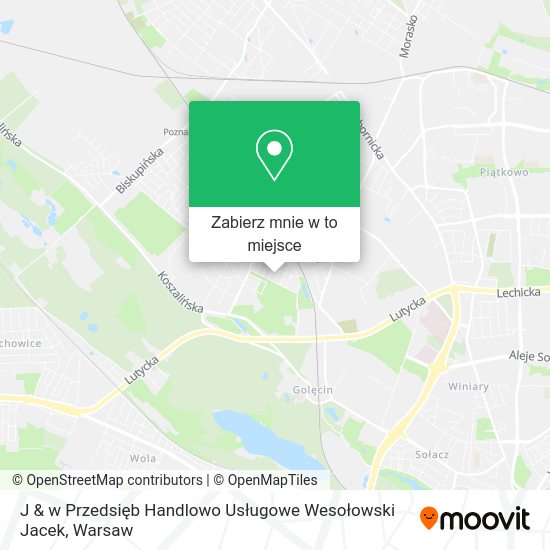 Mapa J & w Przedsięb Handlowo Usługowe Wesołowski Jacek