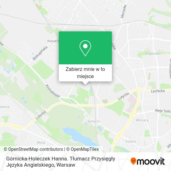 Mapa Górnicka-Holeczek Hanna. Tłumacz Przysięgły Języka Angielskiego