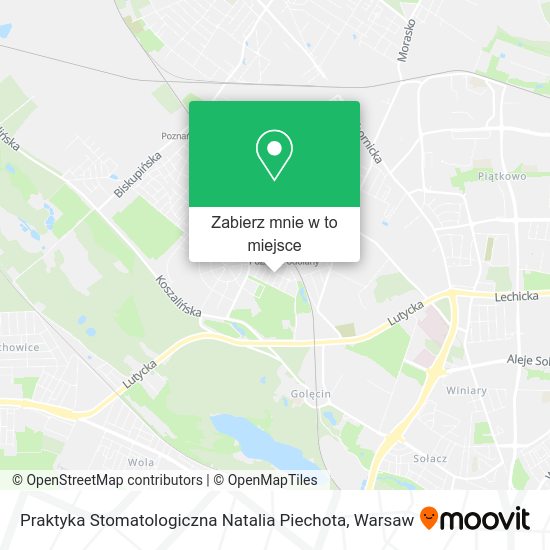 Mapa Praktyka Stomatologiczna Natalia Piechota