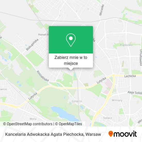 Mapa Kancelaria Adwokacka Agata Piechocka