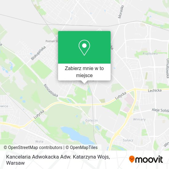 Mapa Kancelaria Adwokacka Adw. Katarzyna Wojs