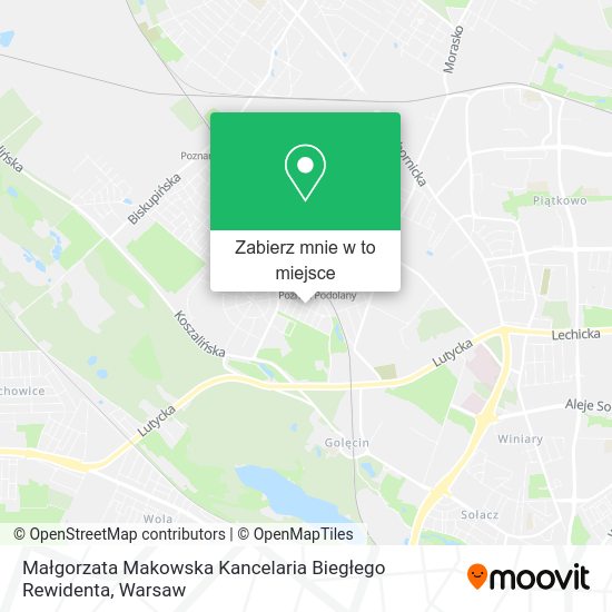 Mapa Małgorzata Makowska Kancelaria Biegłego Rewidenta