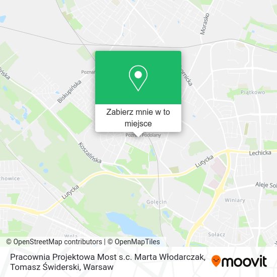 Mapa Pracownia Projektowa Most s.c. Marta Włodarczak, Tomasz Świderski