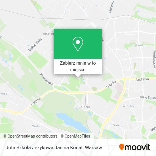 Mapa Jota Szkoła Językowa Janina Konat