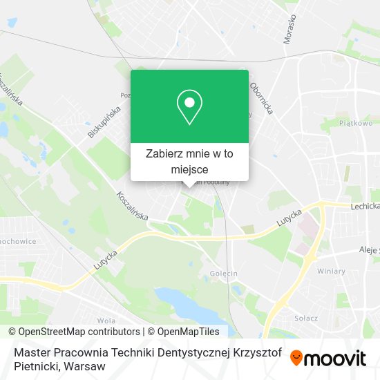 Mapa Master Pracownia Techniki Dentystycznej Krzysztof Pietnicki