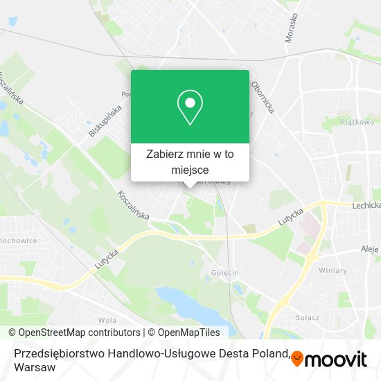 Mapa Przedsiębiorstwo Handlowo-Usługowe Desta Poland