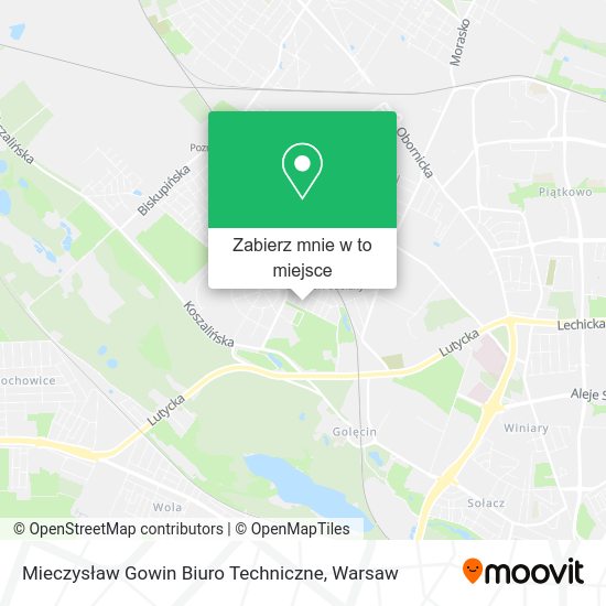 Mapa Mieczysław Gowin Biuro Techniczne