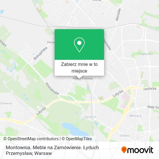 Mapa Montownia. Meble na Zamówienie. Łyduch Przemysław