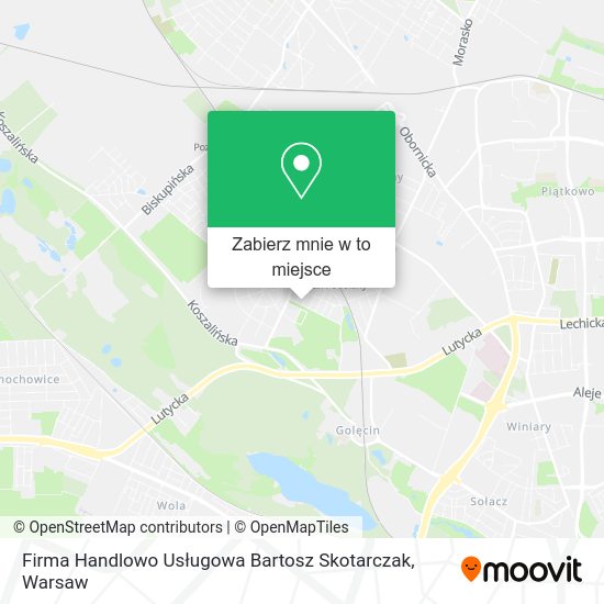 Mapa Firma Handlowo Usługowa Bartosz Skotarczak