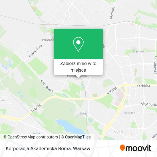 Mapa Korporacja Akademicka Roma