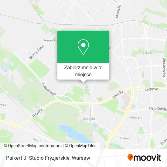 Mapa Paikert J. Studio Fryzjerskie