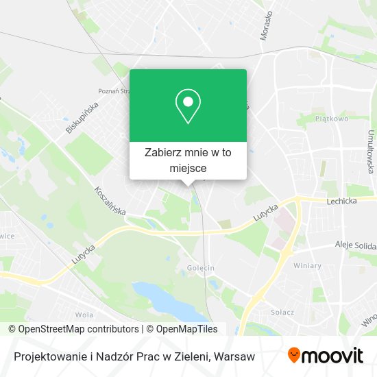 Mapa Projektowanie i Nadzór Prac w Zieleni