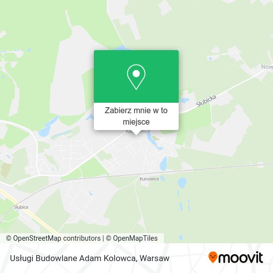 Mapa Usługi Budowlane Adam Kolowca