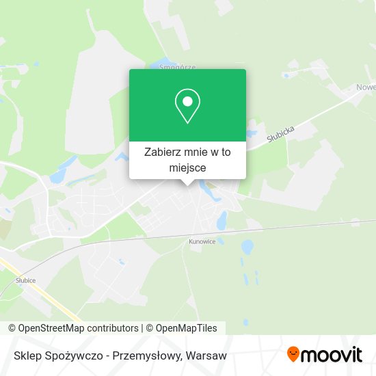 Mapa Sklep Spożywczo - Przemysłowy