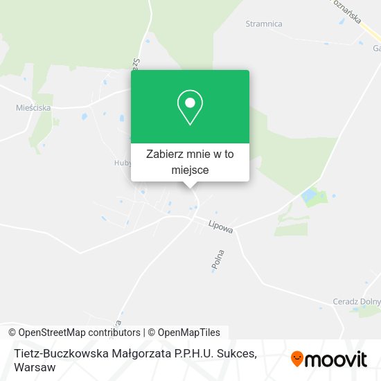 Mapa Tietz-Buczkowska Małgorzata P.P.H.U. Sukces