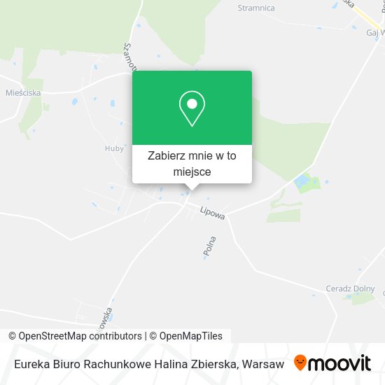 Mapa Eureka Biuro Rachunkowe Halina Zbierska