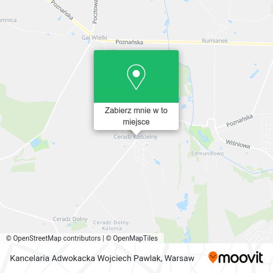 Mapa Kancelaria Adwokacka Wojciech Pawlak