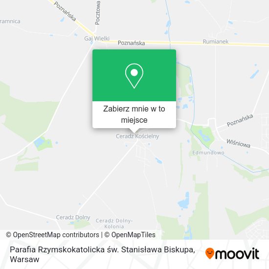 Mapa Parafia Rzymskokatolicka św. Stanisława Biskupa