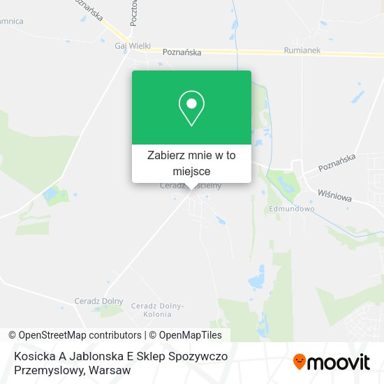 Mapa Kosicka A Jablonska E Sklep Spozywczo Przemyslowy