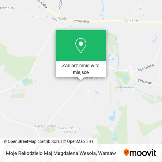 Mapa Moje Rekodzielo Maj Magdalena Wesola