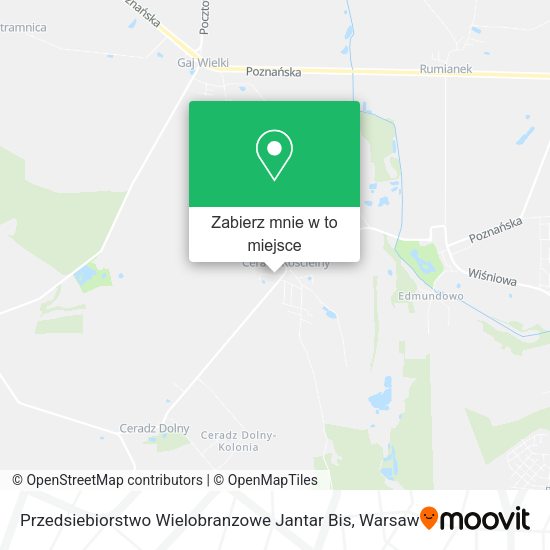 Mapa Przedsiebiorstwo Wielobranzowe Jantar Bis