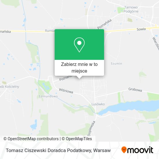 Mapa Tomasz Ciszewski Doradca Podatkowy