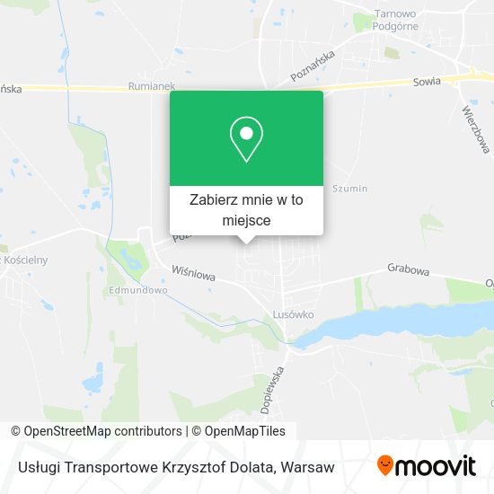 Mapa Usługi Transportowe Krzysztof Dolata