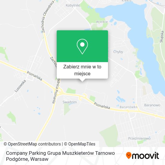 Mapa Company Parking Grupa Muszkieterów Tarnowo Podgórne