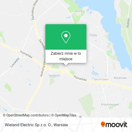 Mapa Wieland Electric Sp z o. O.