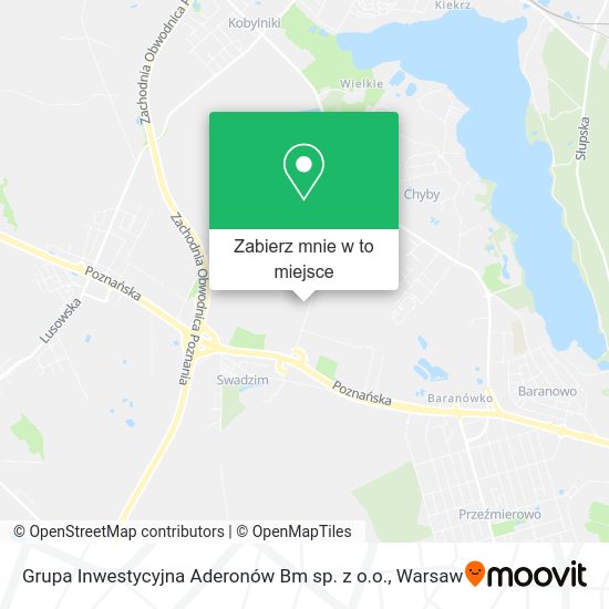 Mapa Grupa Inwestycyjna Aderonów Bm sp. z o.o.