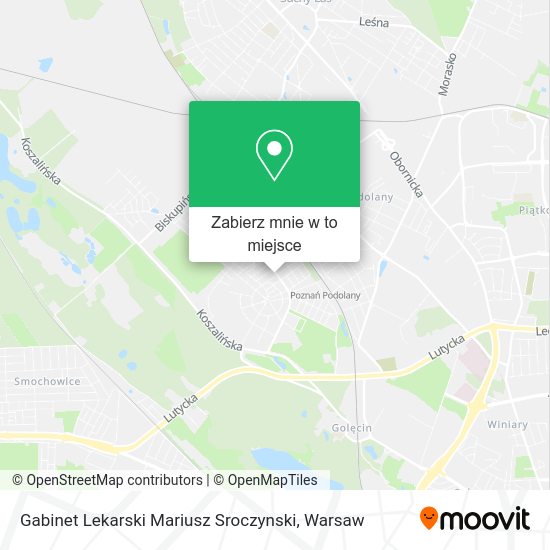 Mapa Gabinet Lekarski Mariusz Sroczynski