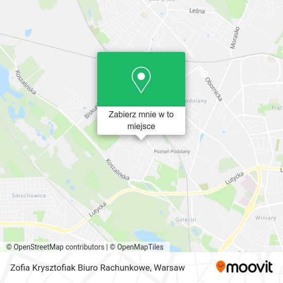 Mapa Zofia Krysztofiak Biuro Rachunkowe