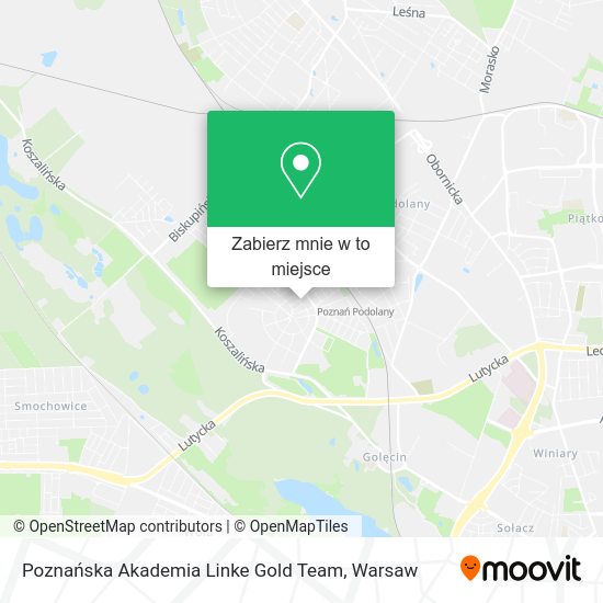 Mapa Poznańska Akademia Linke Gold Team