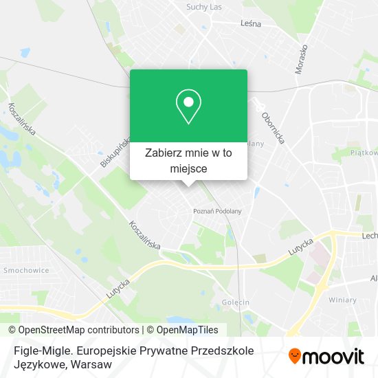 Mapa Figle-Migle. Europejskie Prywatne Przedszkole Językowe